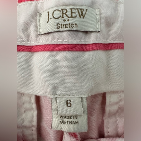 J crew stretch chino short pink floral print size 6 - Picture 6 of 7